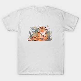 Adorable Tiger Animal Loving Cuddle Embrace Children Kid Tenderness T-Shirt